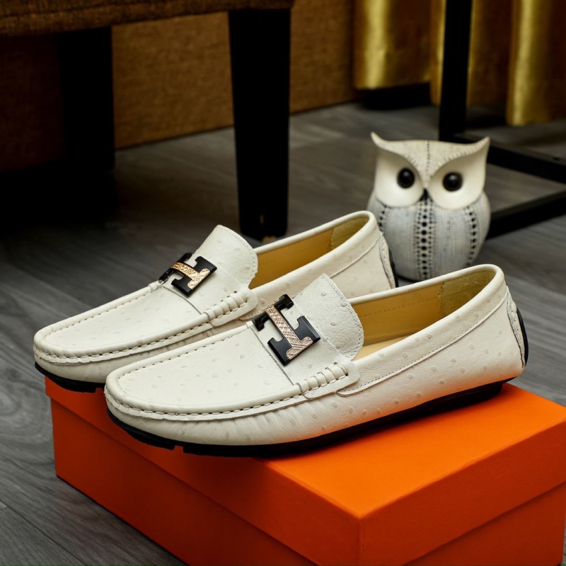H**mes leather shoes
